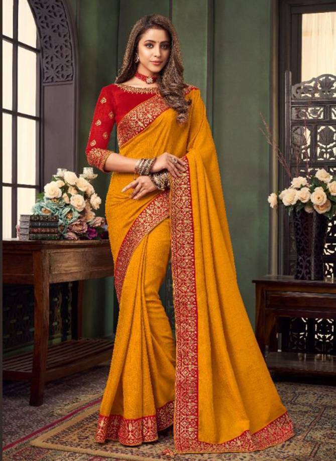 ANMOL MYRAH Latest Fancy Designer Heavy Party Festive Wear Fancy Fabric Stylish Saree Collection